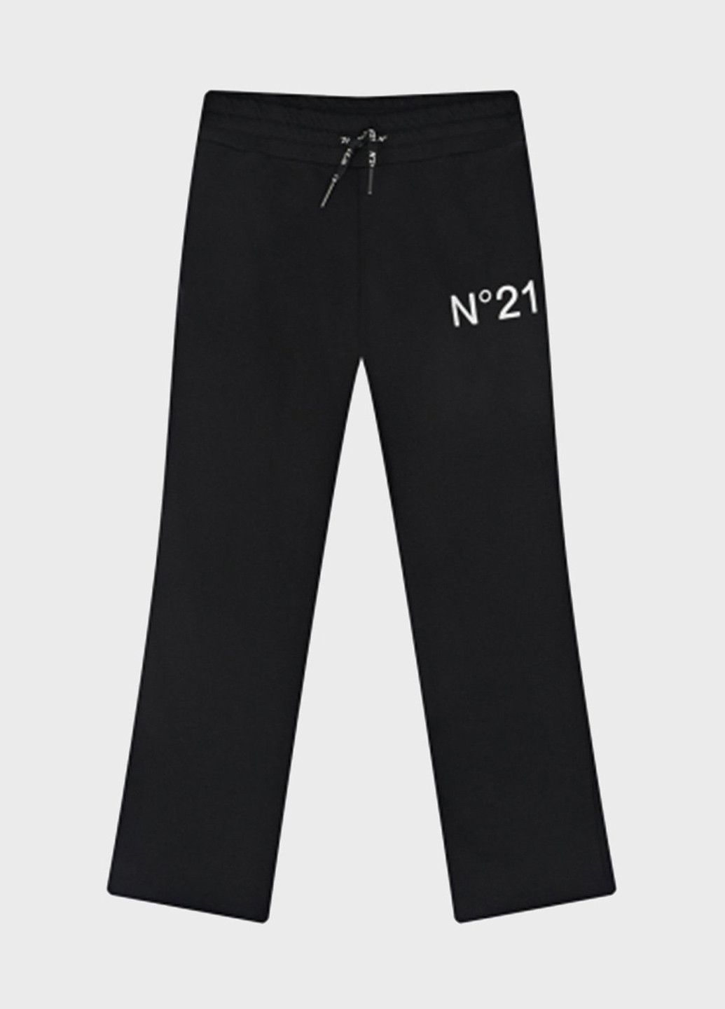 Черные спортивные демисезонные прямые брюки N°21