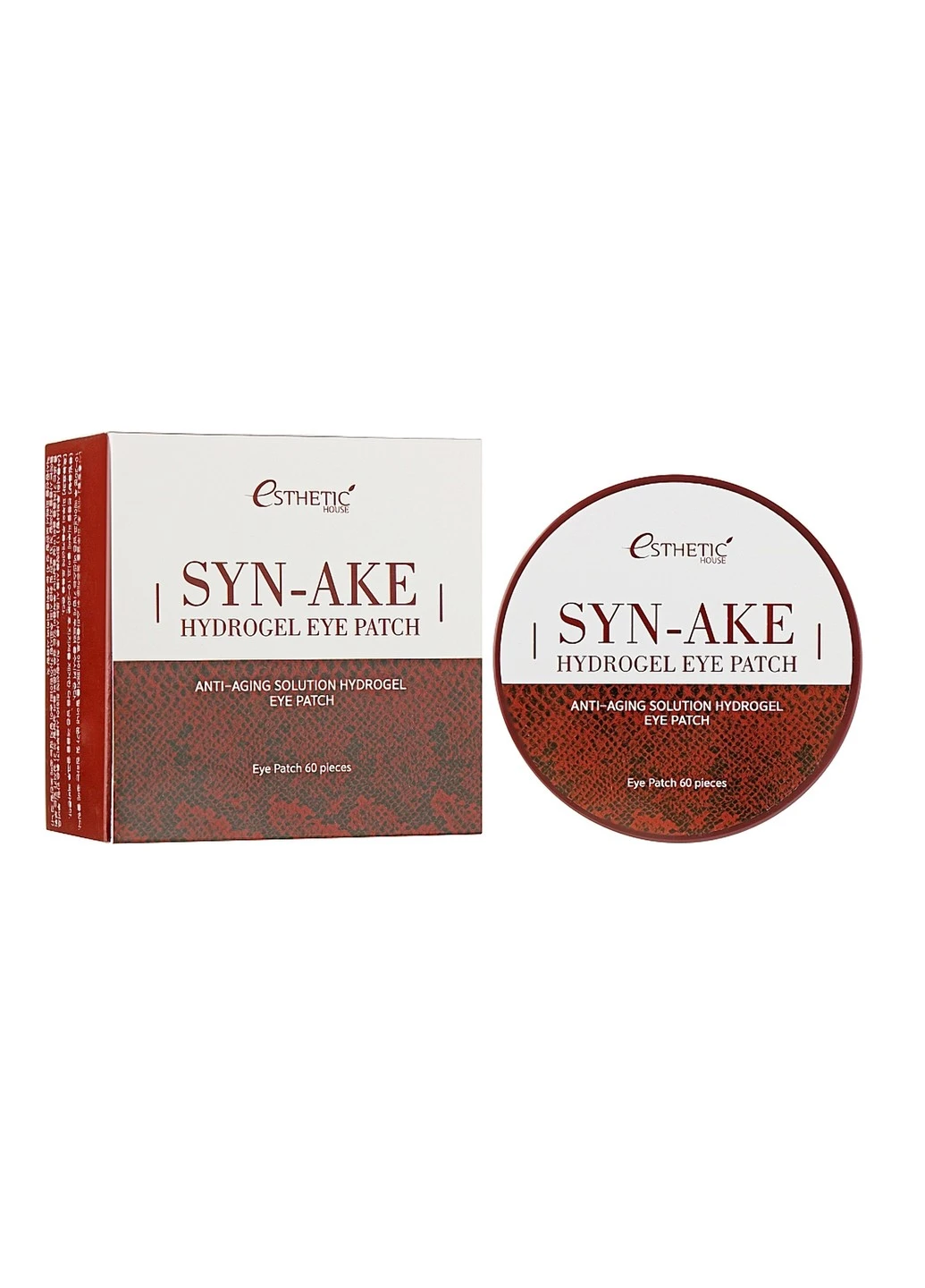 Esthetic House Гідрогелеві патчі під очі проти старіння Syn-Ake Hydrogel Eye Patch 60 шт — Крем, Південна Корея (255417379)