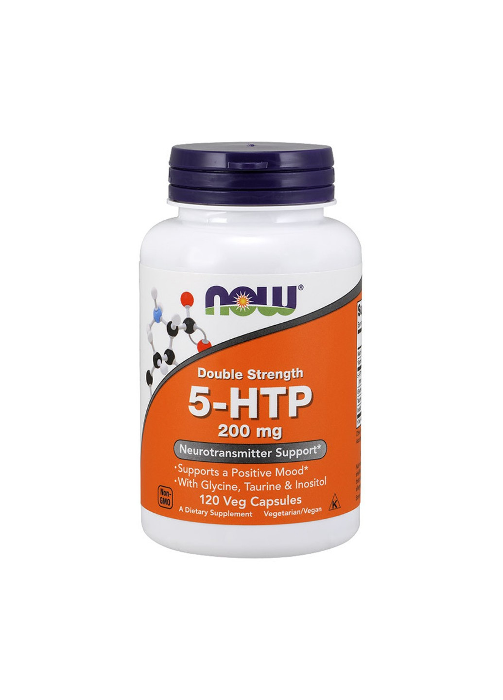 5-гідрокситриптофан 5-HTP 200 мг (120 капсул) нау фудс Now Foods (255409351)