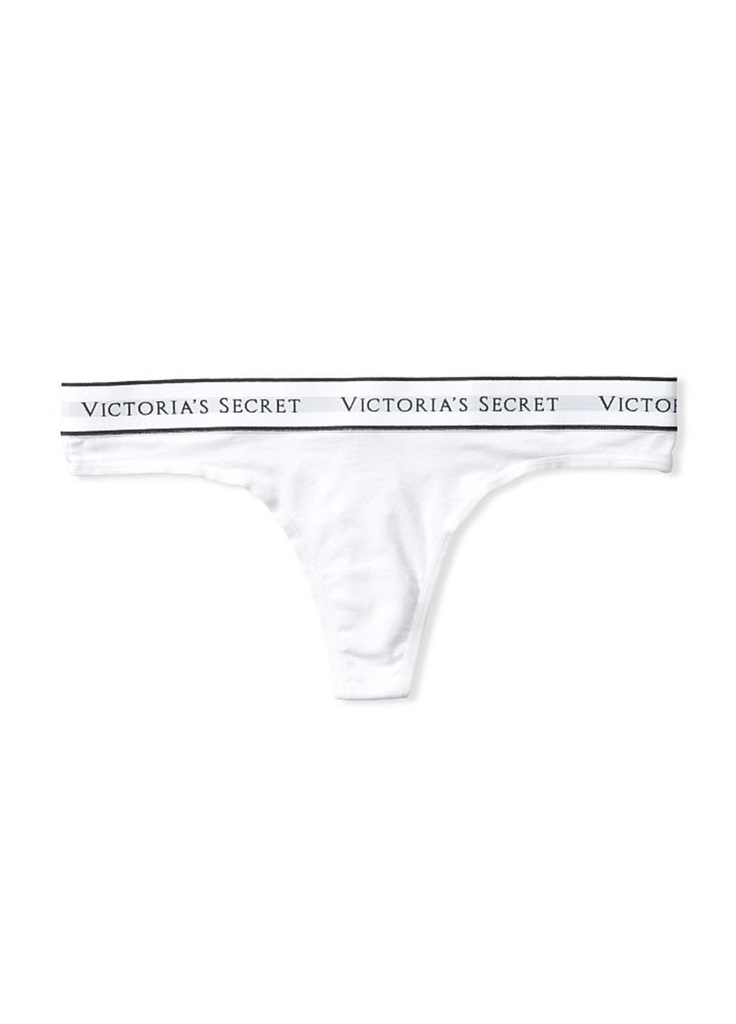 Трусы Victoria's Secret тонг логотипы белые повседневные хлопок