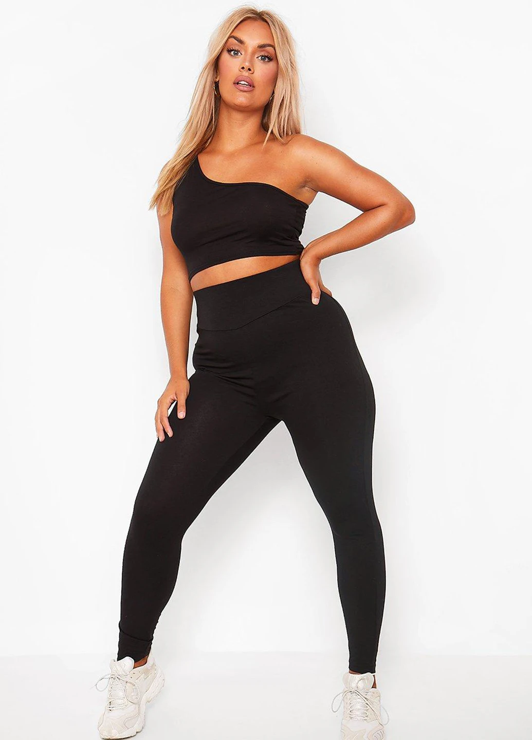 Черные демисезонные леггинсы Boohoo