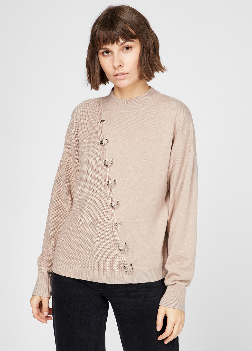 Бежевый демисезонный свитер PRPY