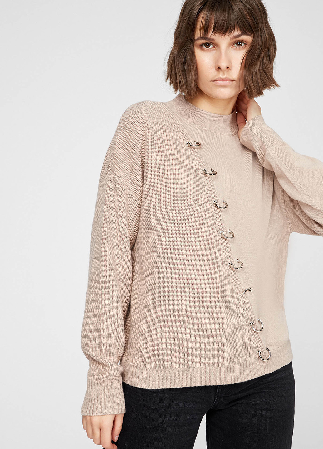 Бежевый демисезонный свитер PRPY