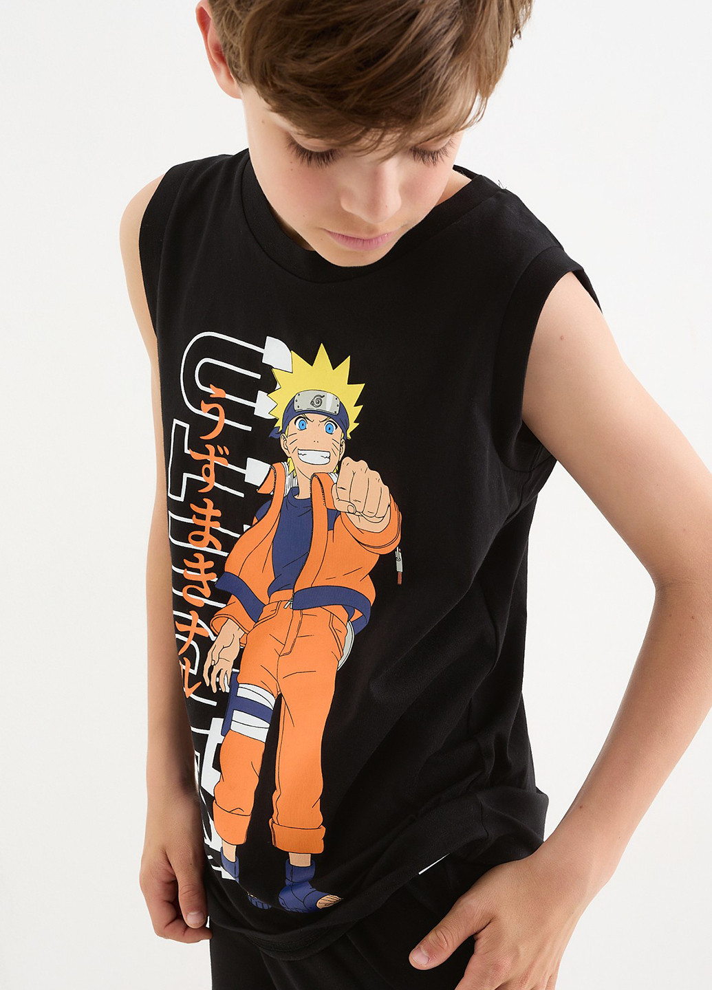 Черный летний комплект (майка, шорты) C&A