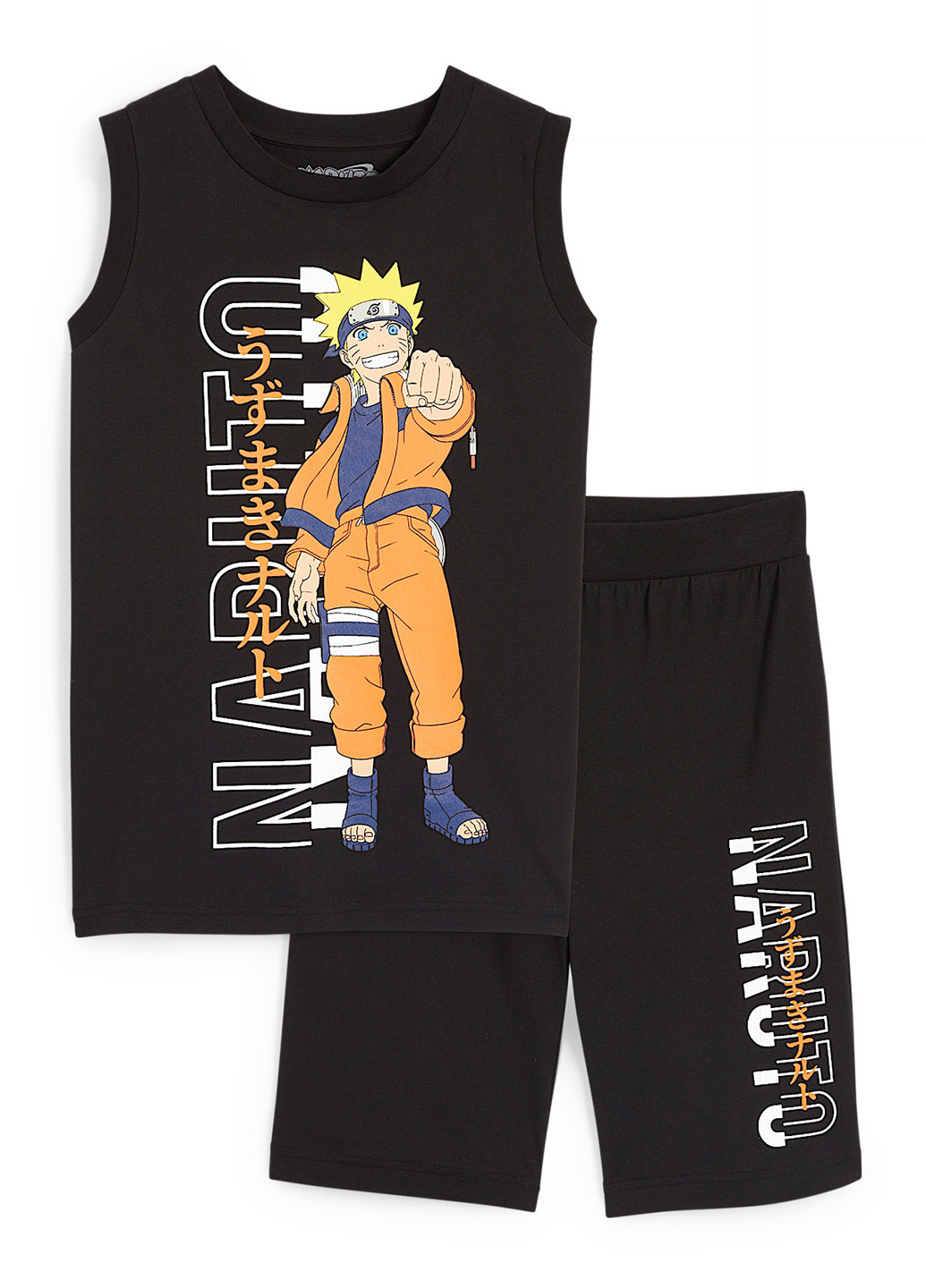 Черный летний комплект (майка, шорты) C&A