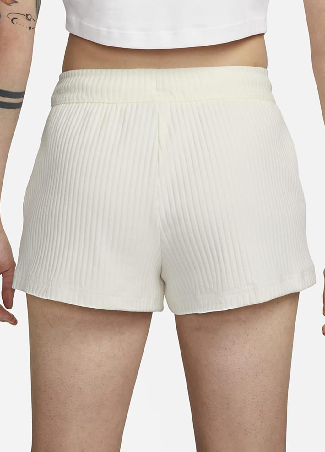 Шорти DV7862-133 Nike Sportswear High-Waisted Ribbed Jersey Shorts (321963431)