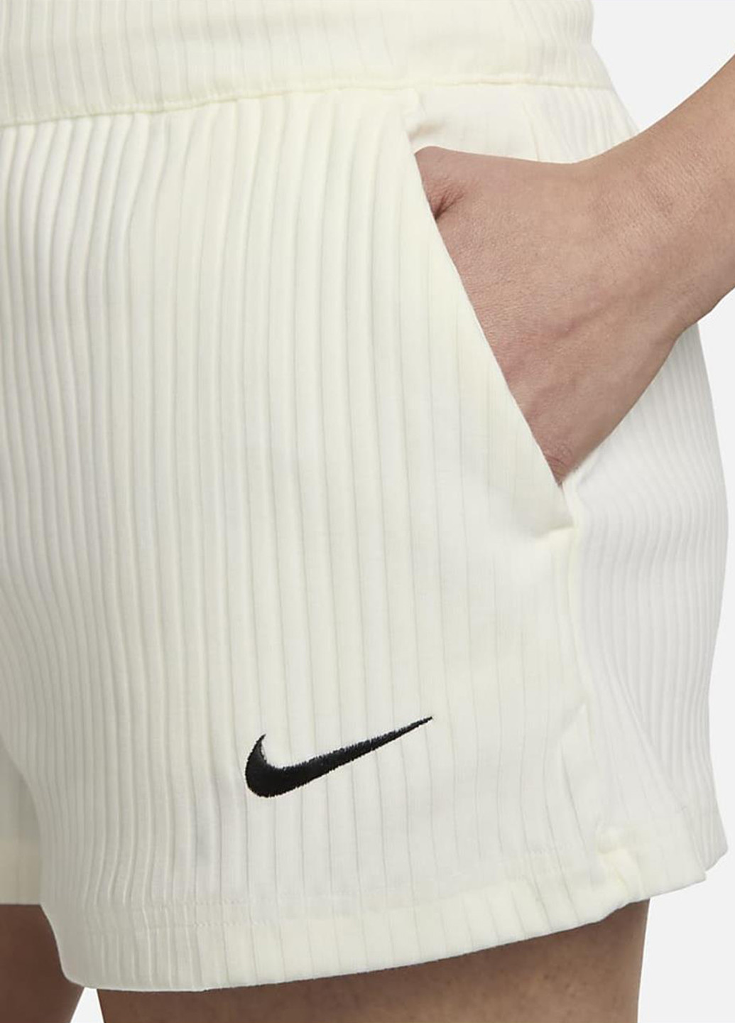 Шорти DV7862-133 Nike Sportswear High-Waisted Ribbed Jersey Shorts (321963431)