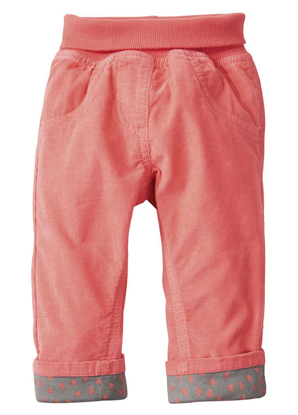 Темно-розовые кэжуал демисезонные прямые брюки Lupilu