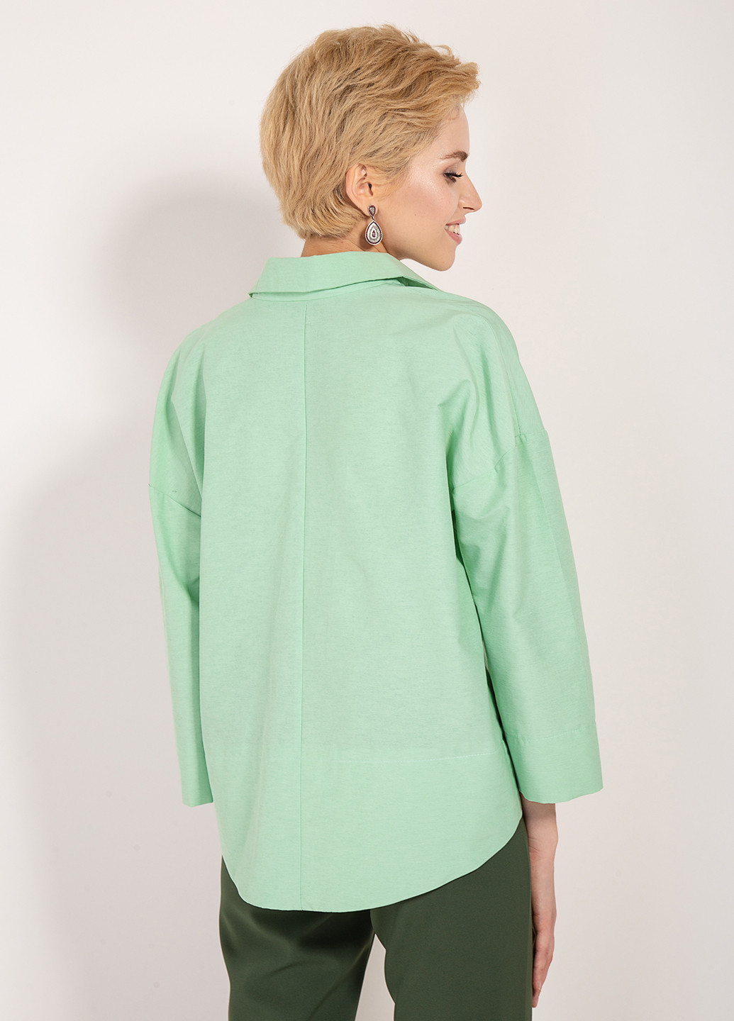 Світло-зелена демісезонна блуза Bessa