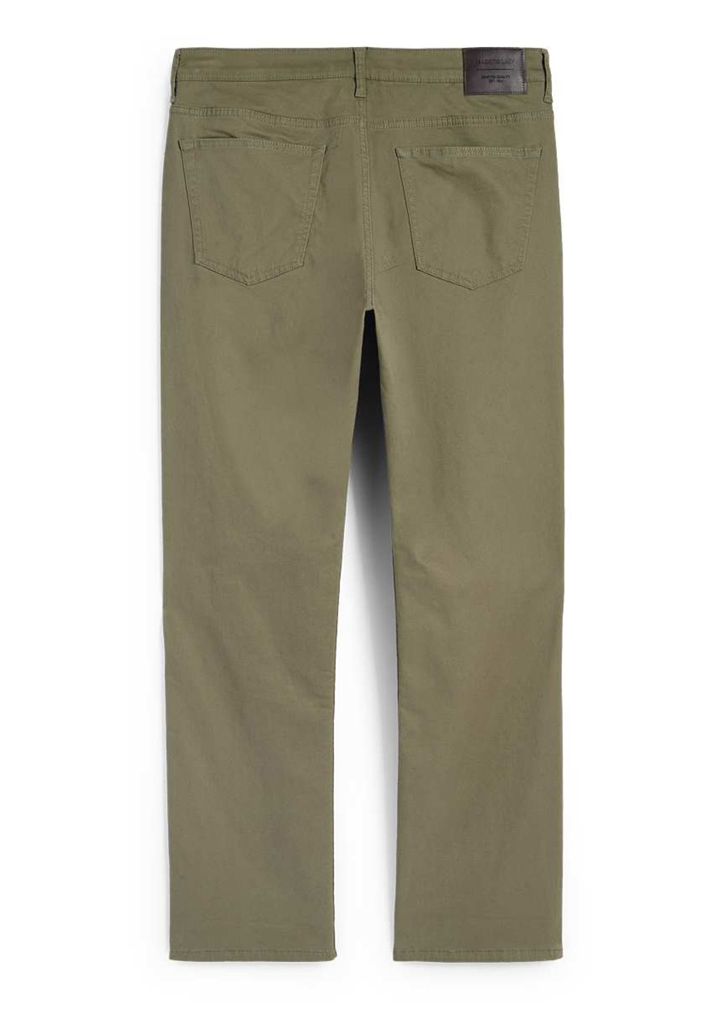 Хаки кэжуал демисезонные прямые брюки C&A