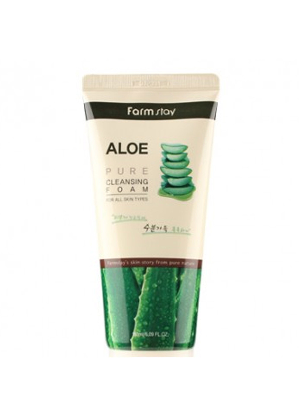 Пінка для вмивання з екстрактом алое Aloe Pure Cleansing Foam, 180 мл FarmStay (202417228)