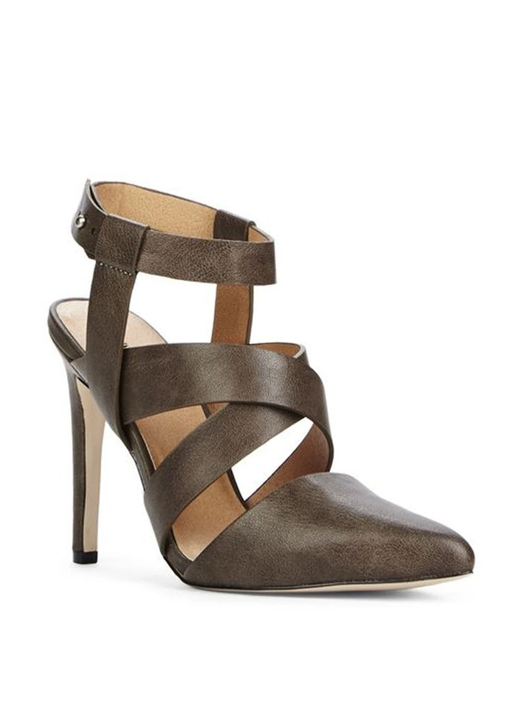 Темно-коричневые босоножки JustFab с ремешком