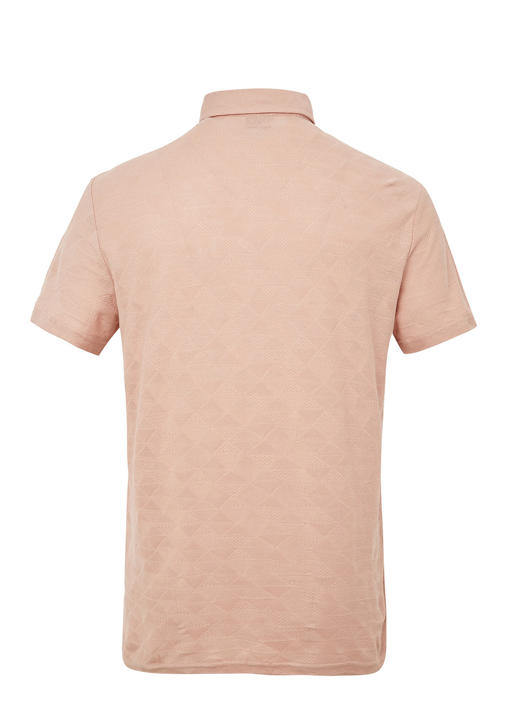 Светло-бежевая футболка-поло для мужчин DeFacto однотонная