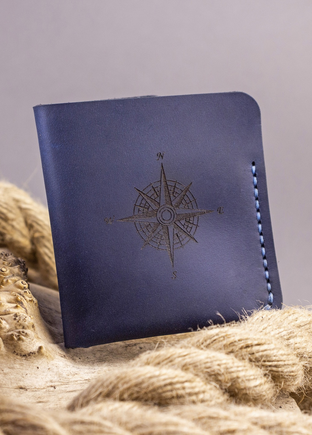 Тонкий дизайнерський гаманець у стилі мінімалізм із натуральної італійської шкіри Anchor Stuff triplet (252664953)