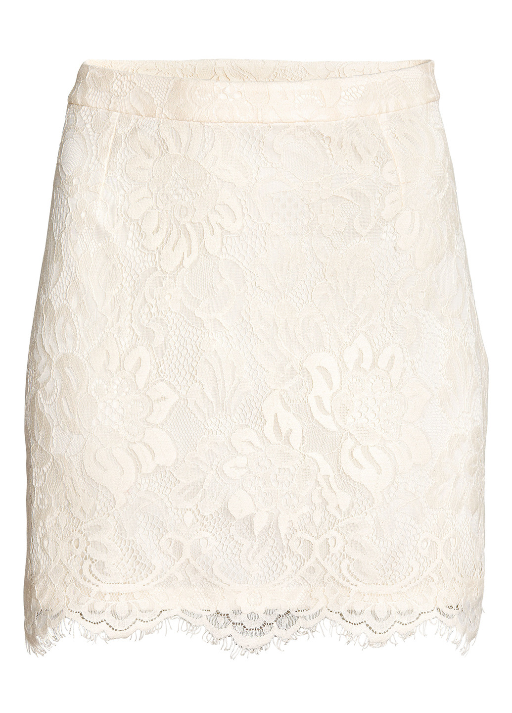 Белая кэжуал цветочной расцветки юбка H&M карандаш