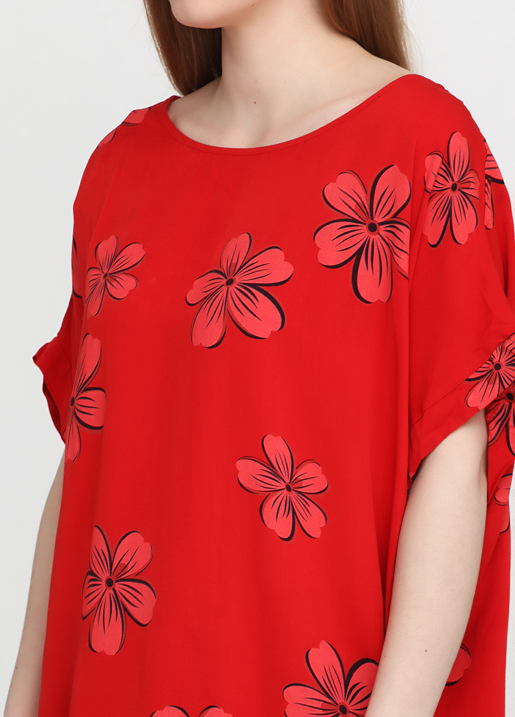 Красная летняя блуза Fashion