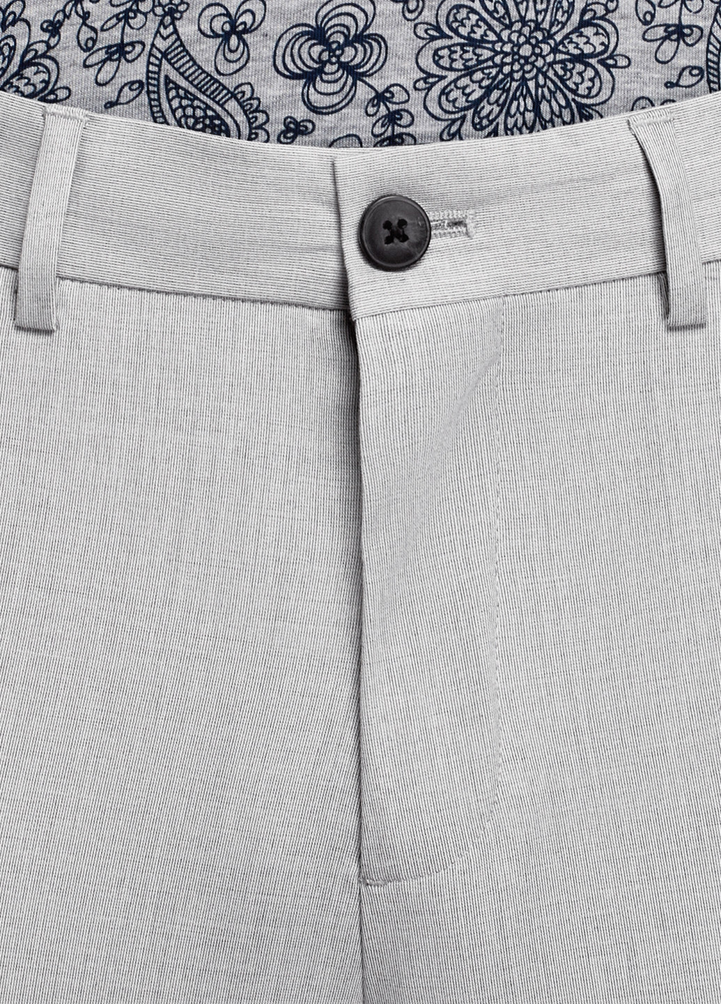 Светло-серые классические демисезонные зауженные брюки Oodji
