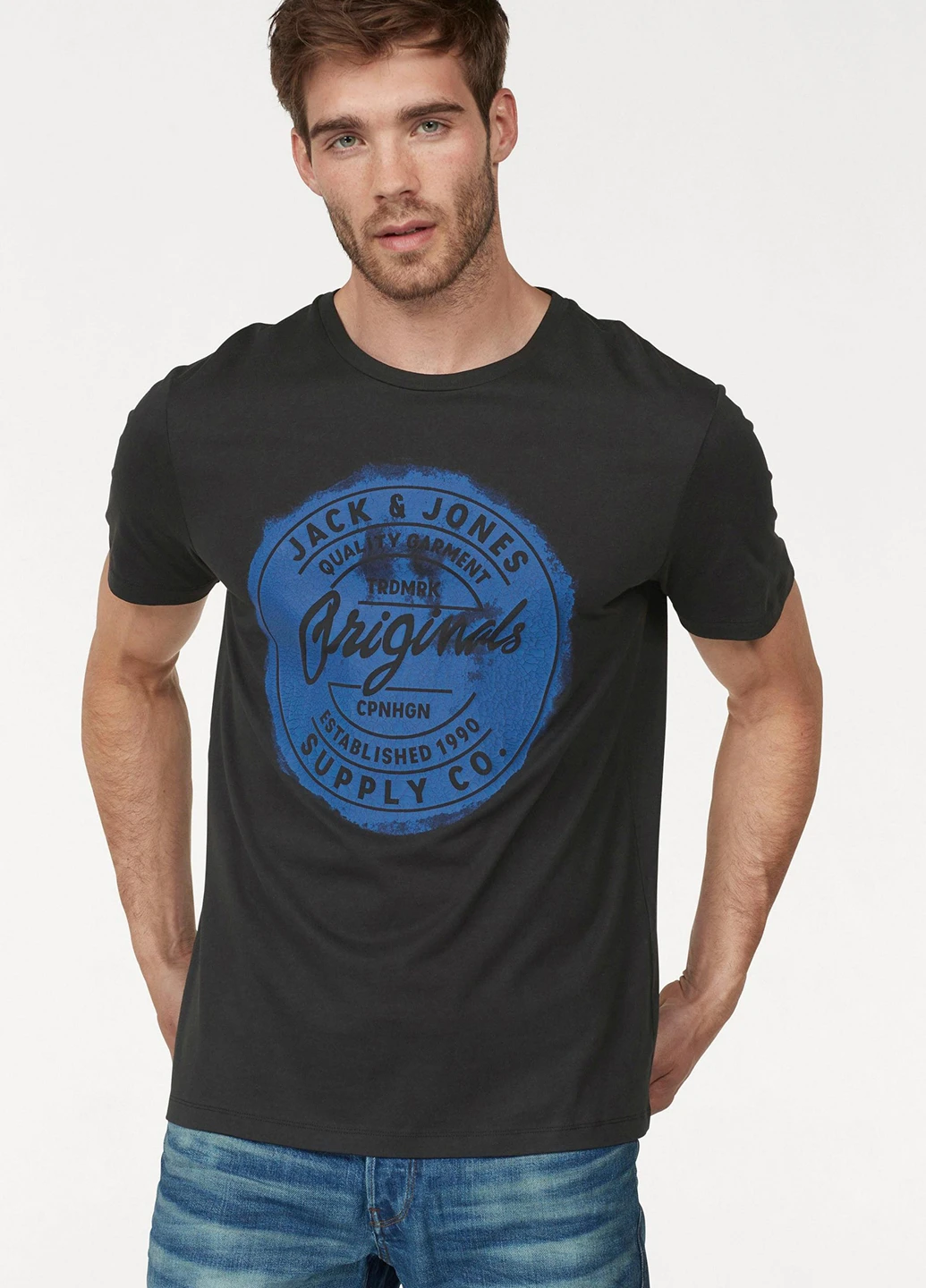 Чорна футболка Jack & Jones