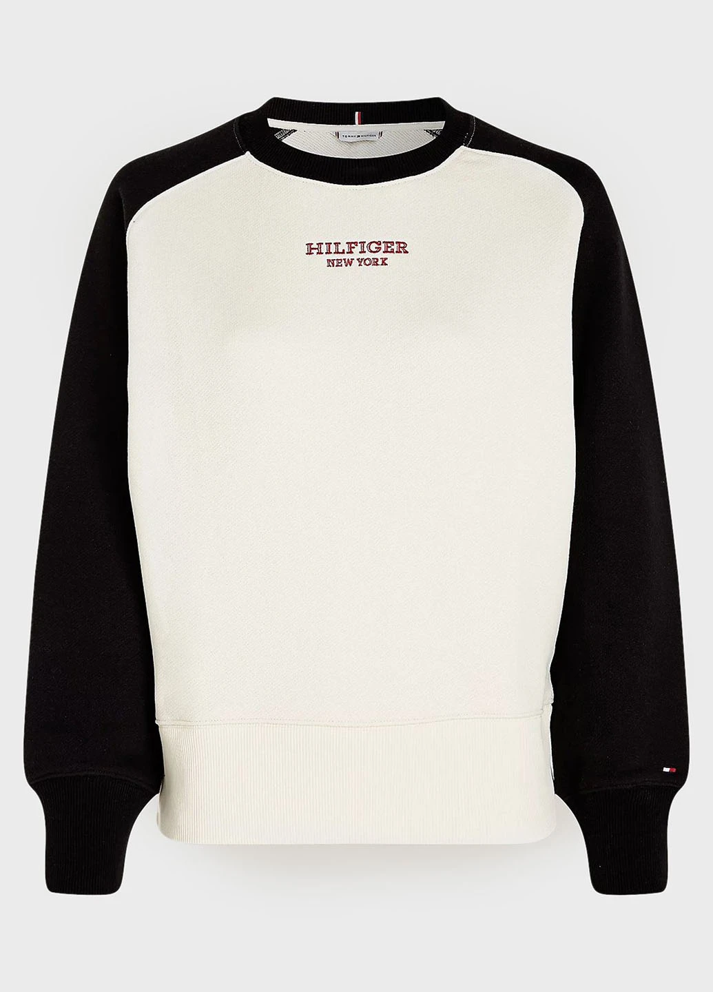 Бежевий світшот Tommy Hilfiger колор блок вишивка (306825625)
