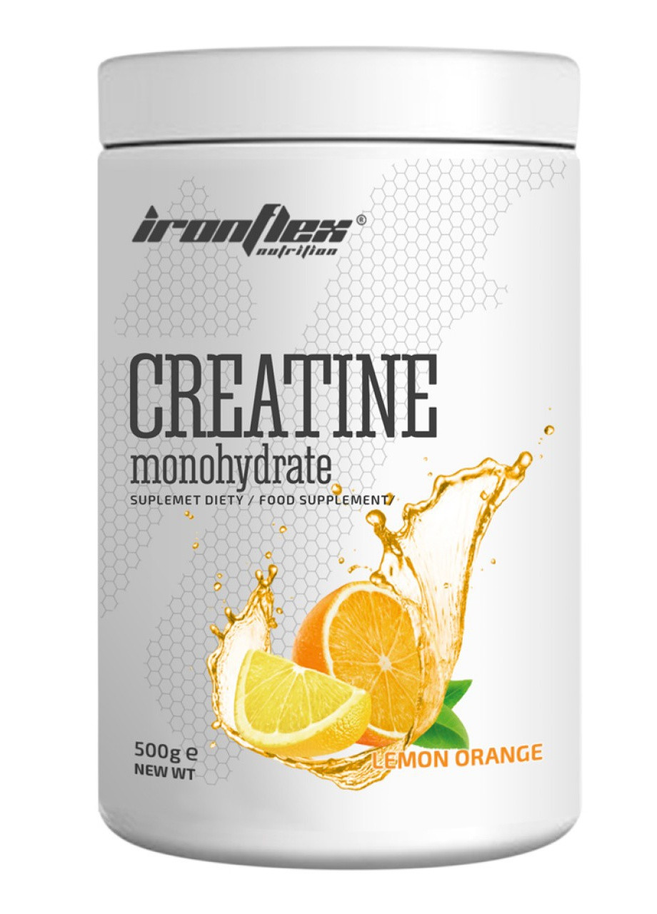 Креатин моногідрат IronFlex Nutrition Creatine Monohydrate 500 g (Lemon Orange) Iron Flex (254371931)