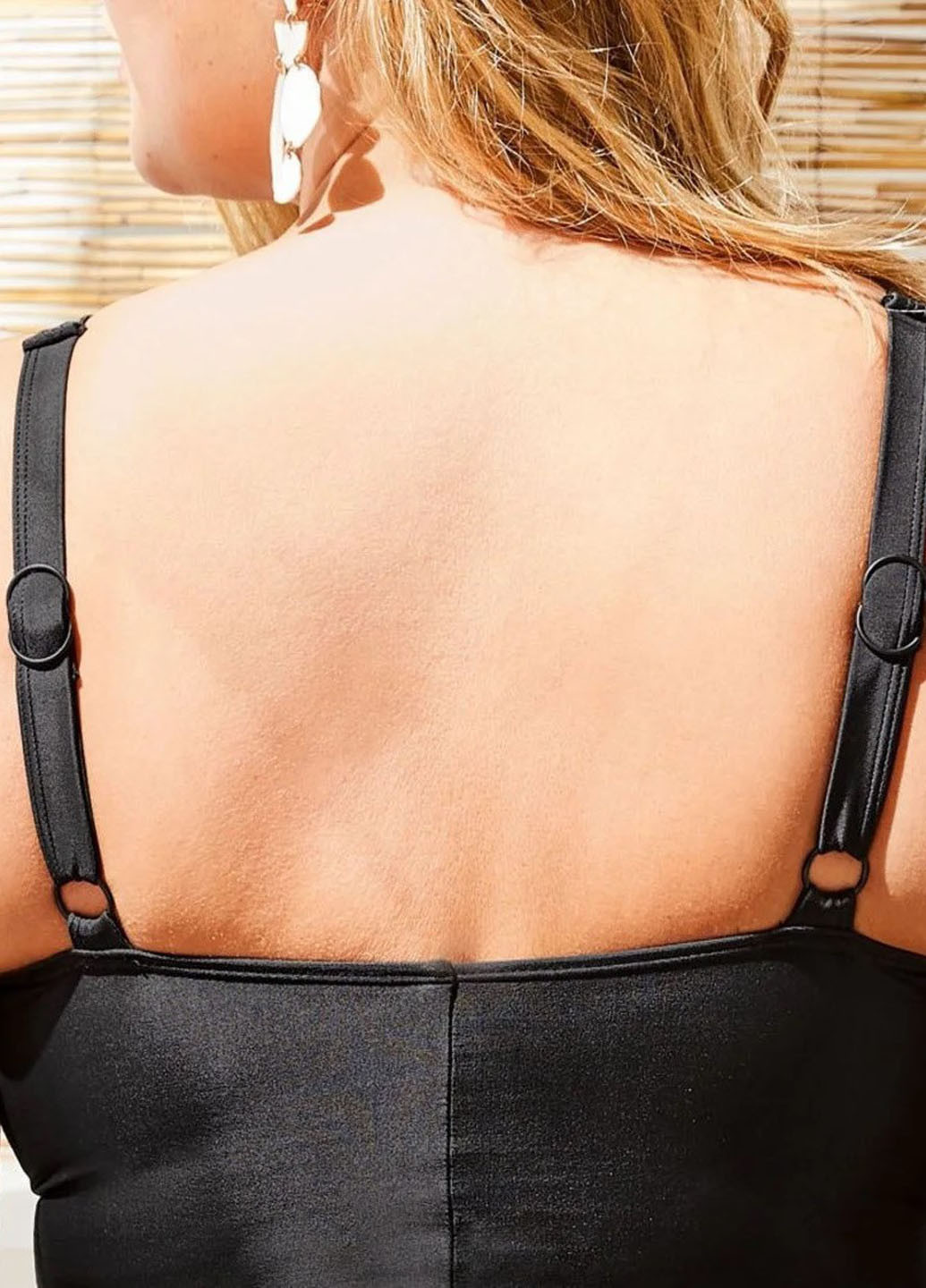 Черный летний купальник слитный Esmara