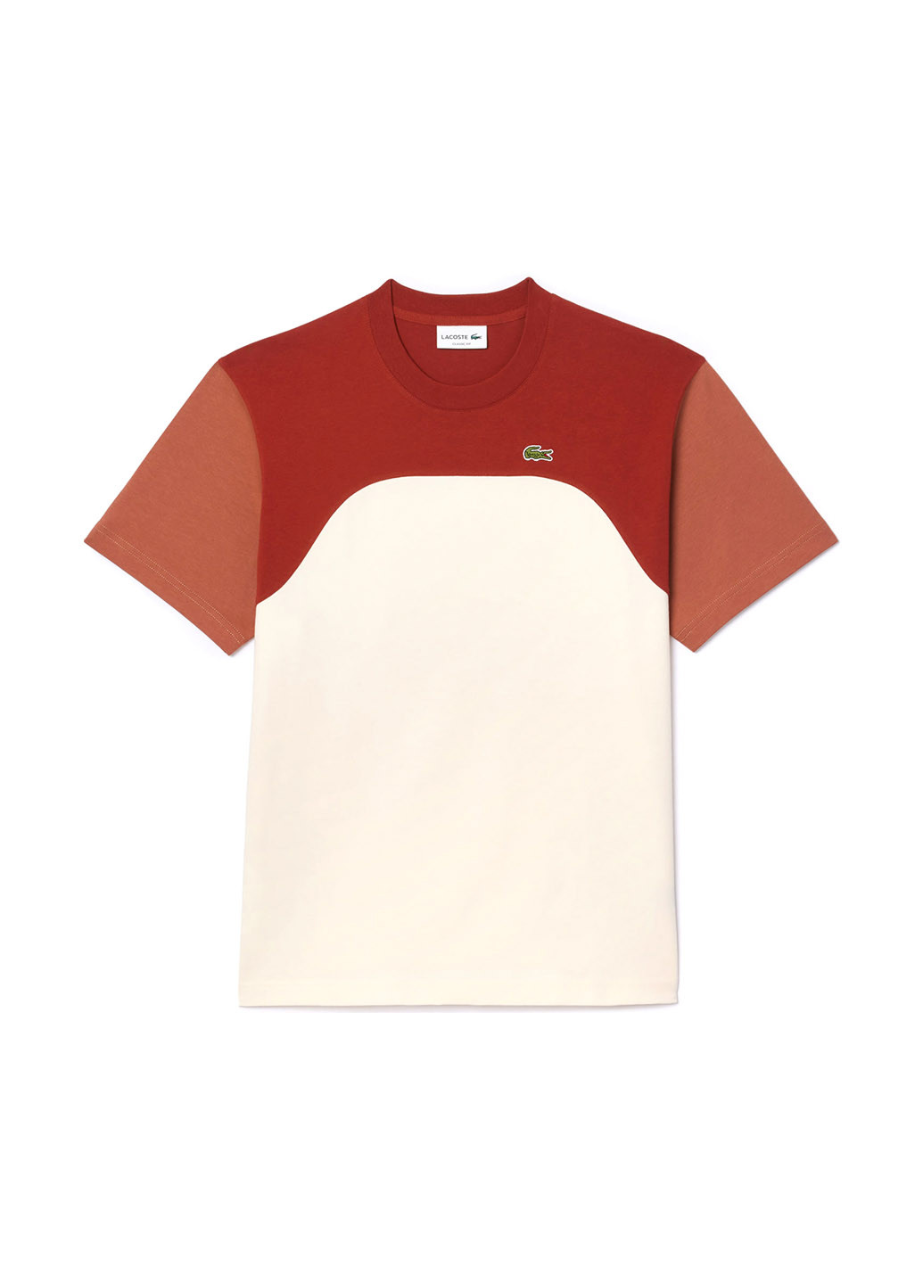 Комбинированная футболка Lacoste