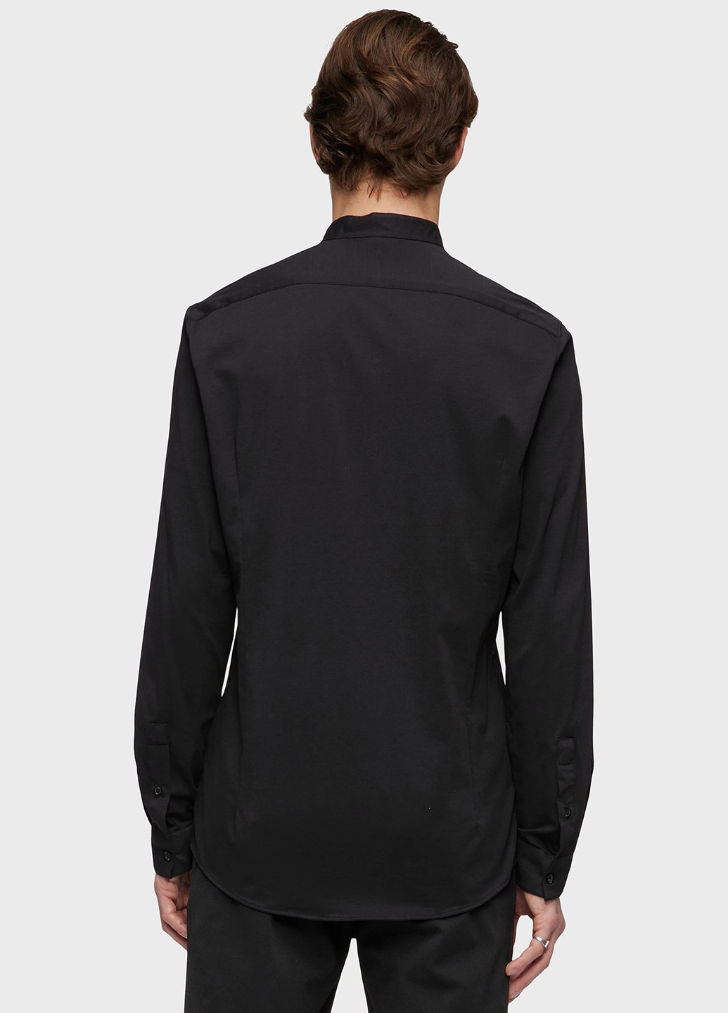 Черная кэжуал, классическая рубашка однотонная Drykorn