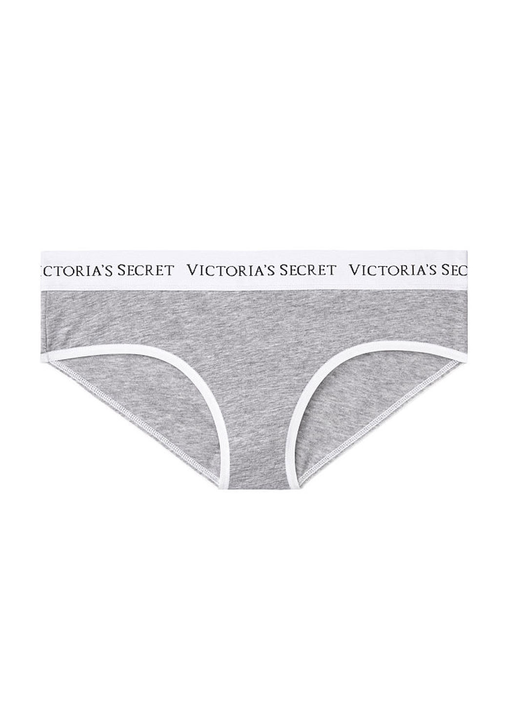 Трусики Victoria's Secret слип логотипы серые повседневные трикотаж
