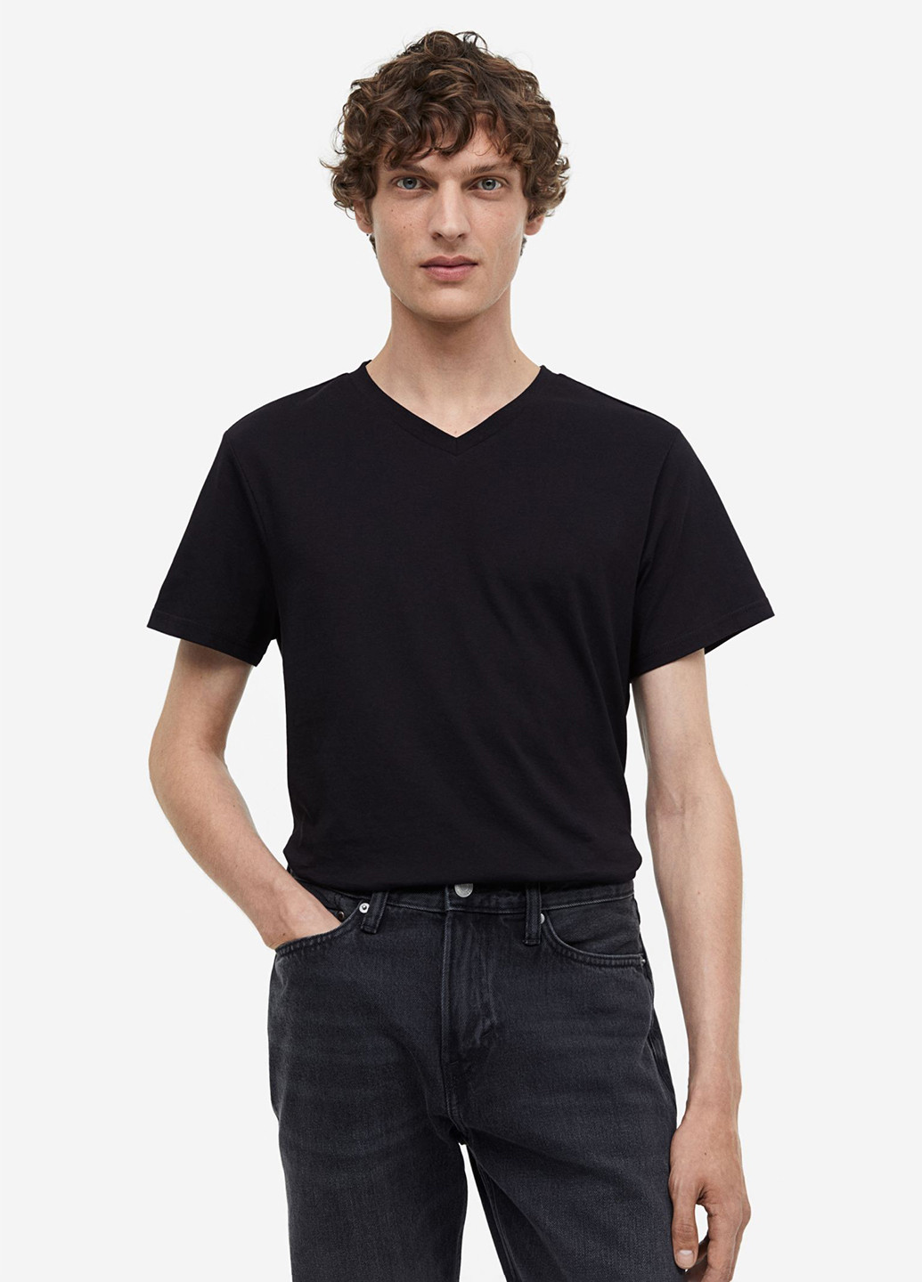 Чорна футболка H&M