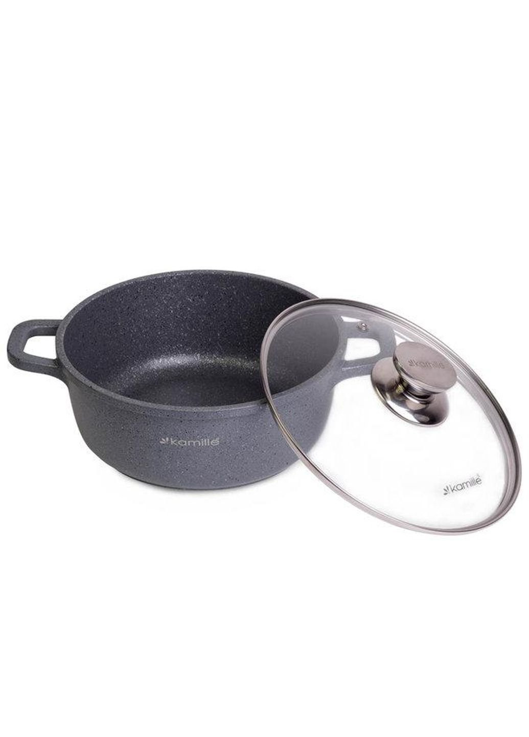 Каструля з кришкою KM-4424 2.3 л 20 см Kamille (253630387)