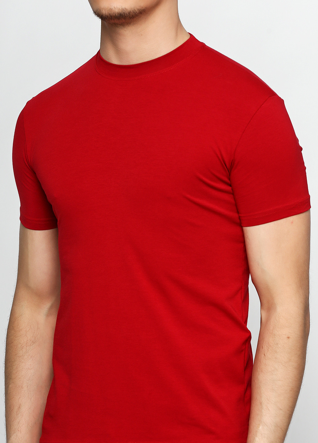 Червона футболка з коротким рукавом Romix