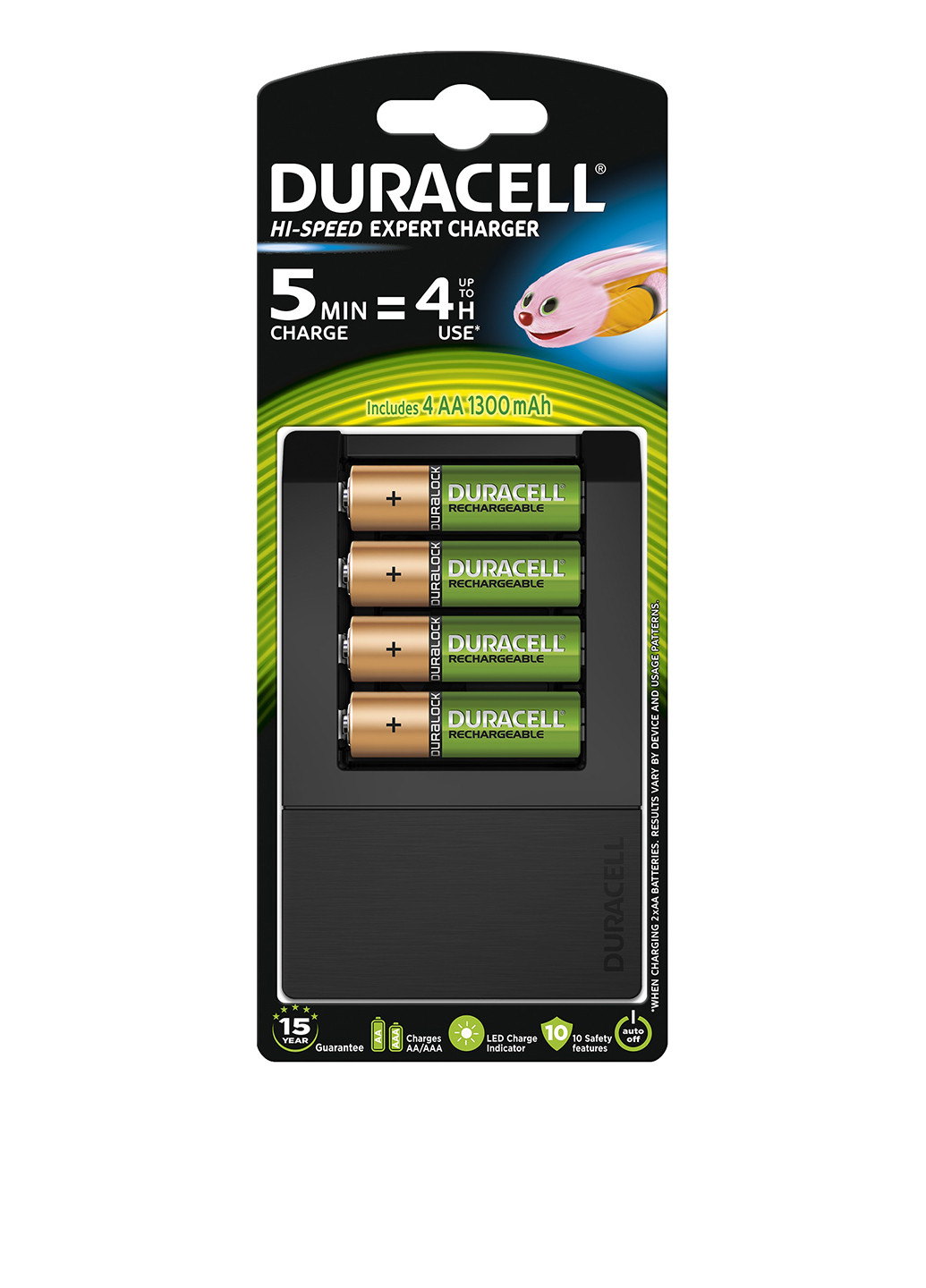 Зарядное устройство для аккумуляторов CEF15 4 AA VENX CE (1шт.) Duracell (43215139)