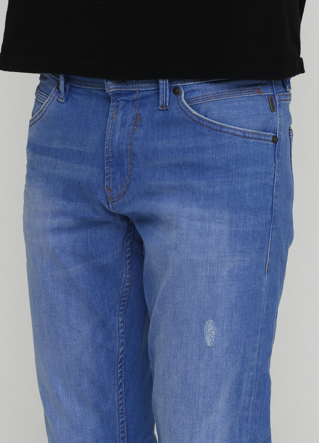 Синие демисезонные прямые джинсы Tom Tailor