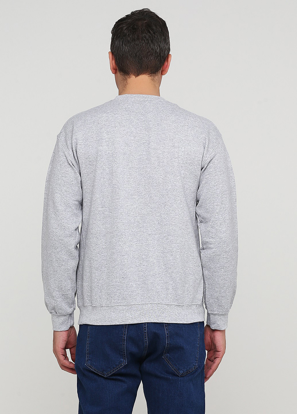 Світло-сірий світшот Omaze малюнок без декору (361960089)