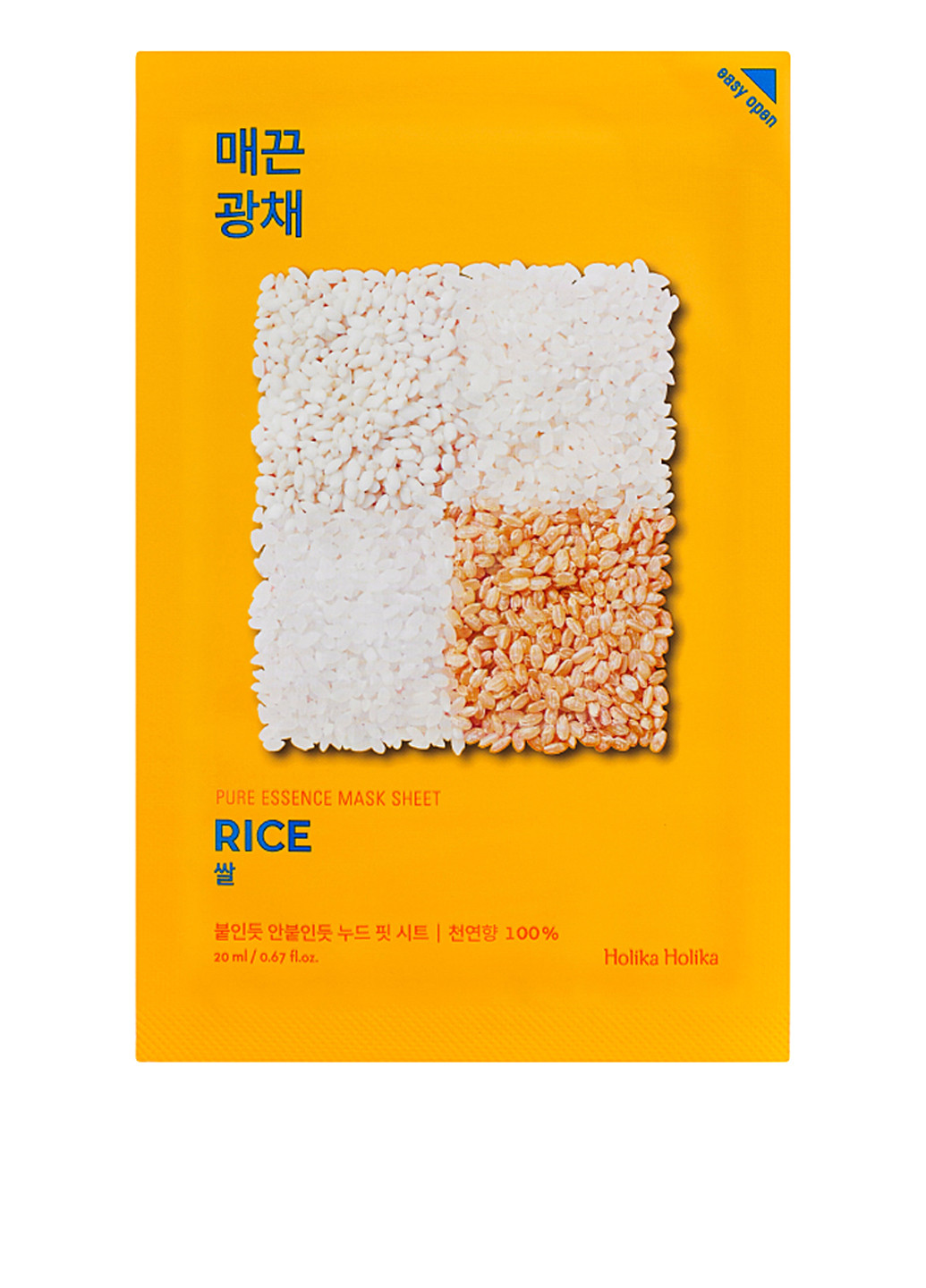 Маска листовая в ассортименте Pure Essence Mask Sheet Rice Holika Holika (83223903)