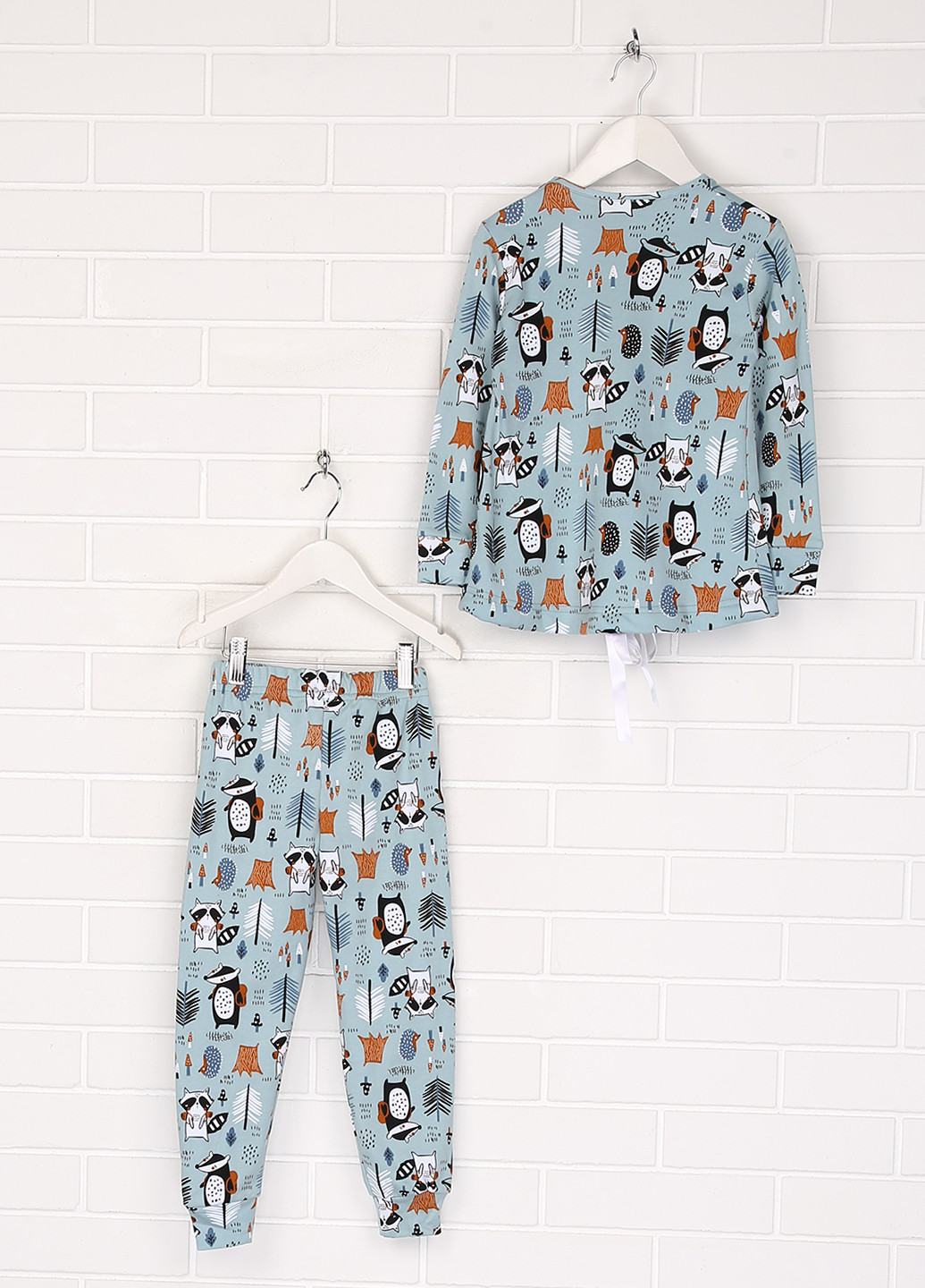 Бирюзовая всесезон пижама (лонгслив, брюки) лонгслив + брюки Nicoletta