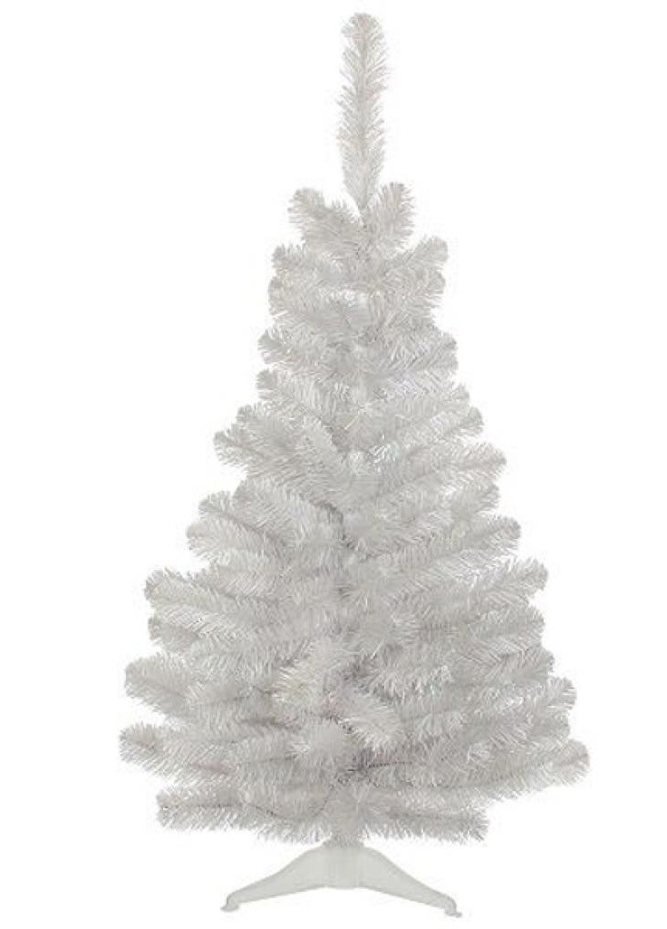 Штучна сосна Icelandic iridescent біла з блиском з підставкою, 0,9 м (8711473013603) Triumph Tree (203961109)