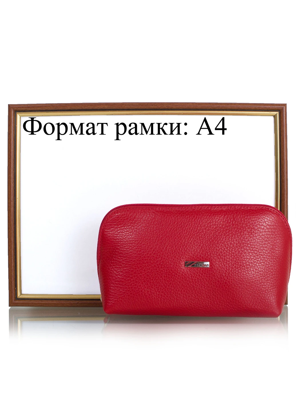 Женская кожаная косметичка (SHI064-1FL) 17,5х11х6,5 см Desisan (253174563)