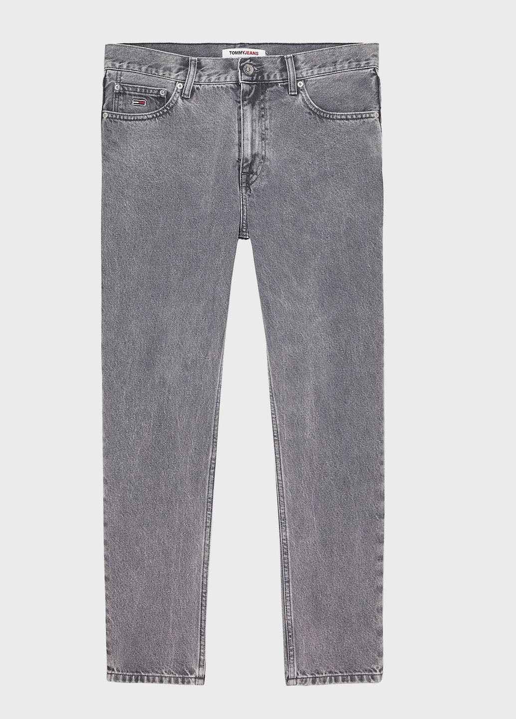 Серые демисезонные прямые джинсы Tommy Jeans