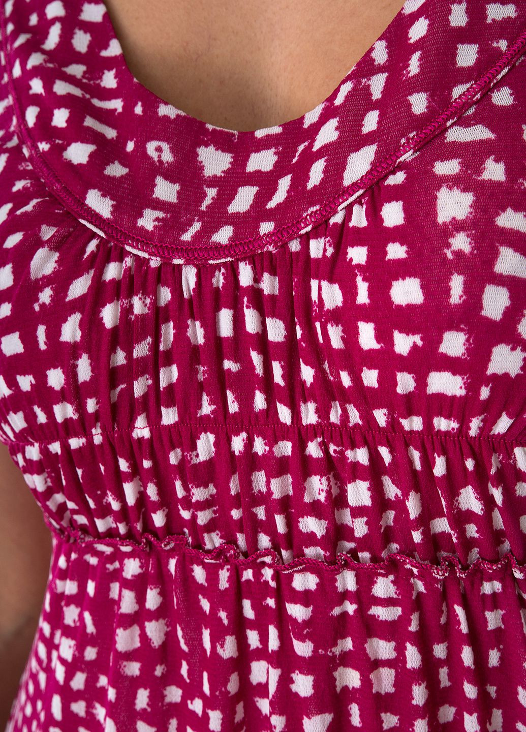 Бордовое кэжуал платье Marc Aurel однотонное