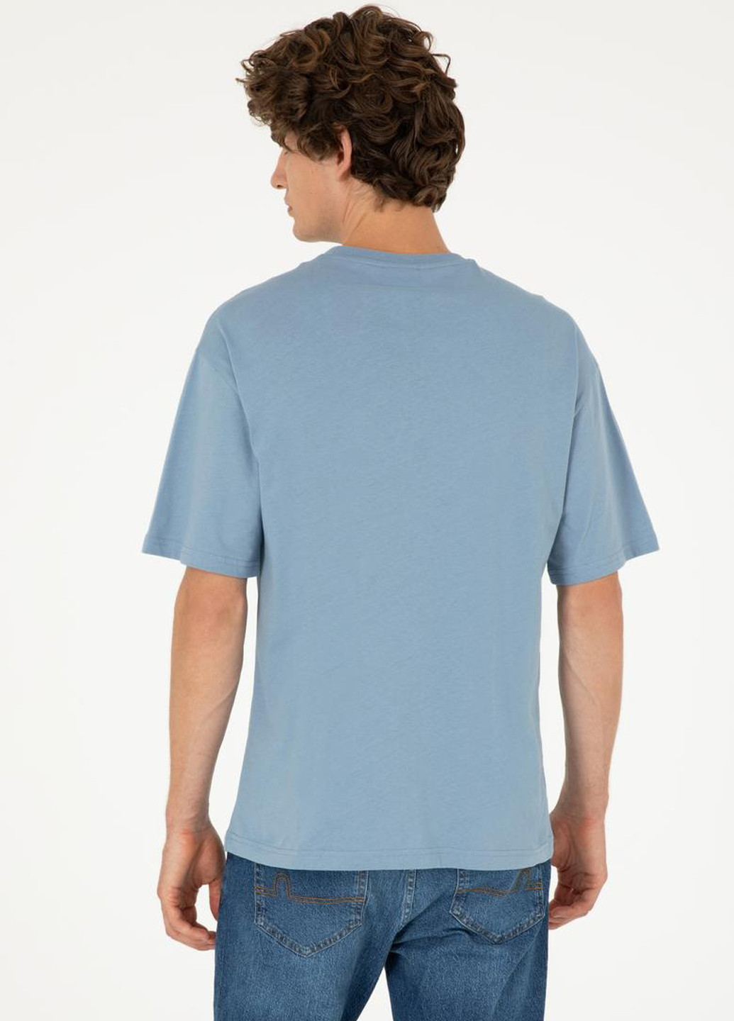 Серо-голубая футболка U.S. Polo Assn.