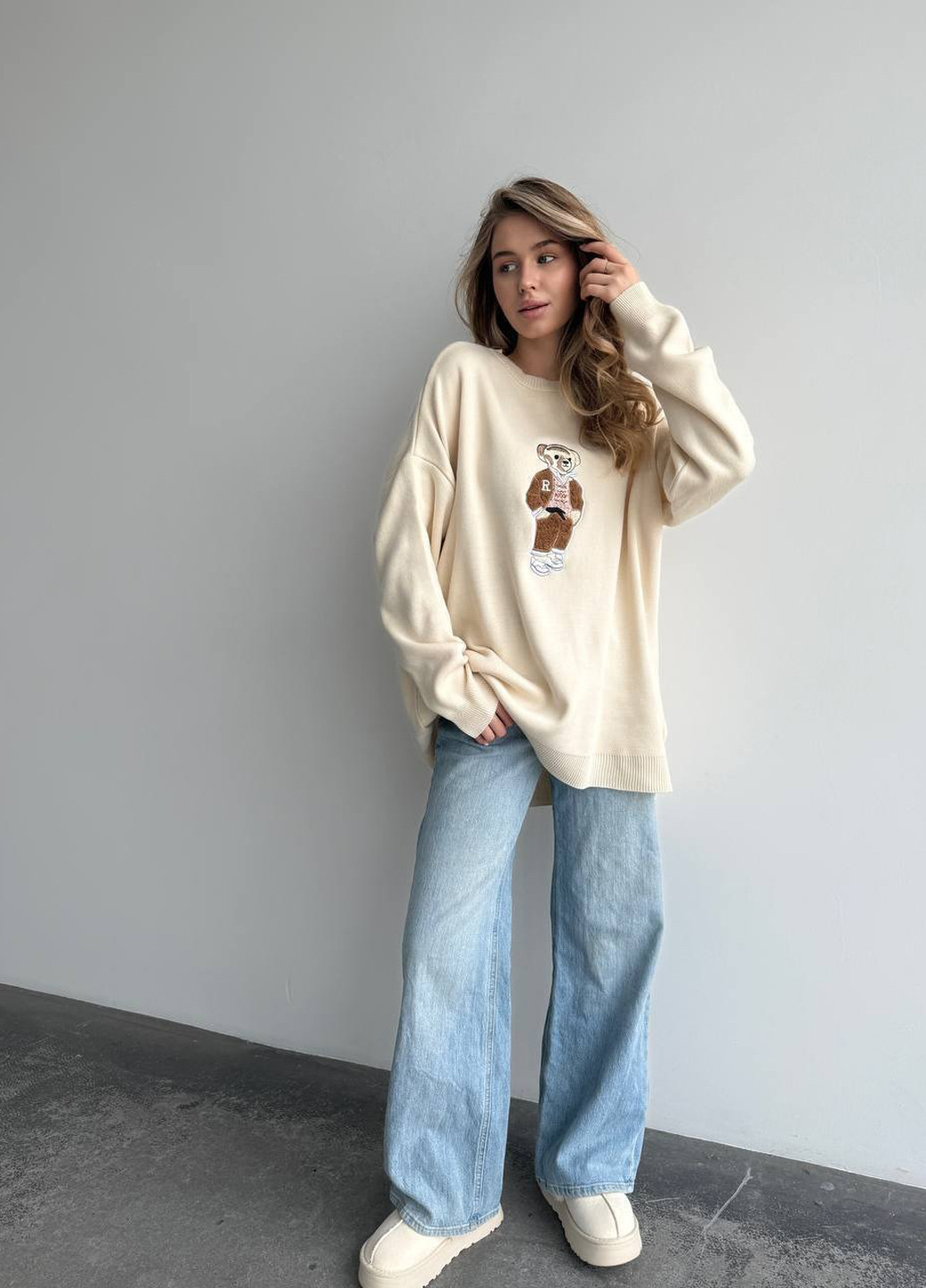 Молочний демісезонний джемпер джемпер No Brand