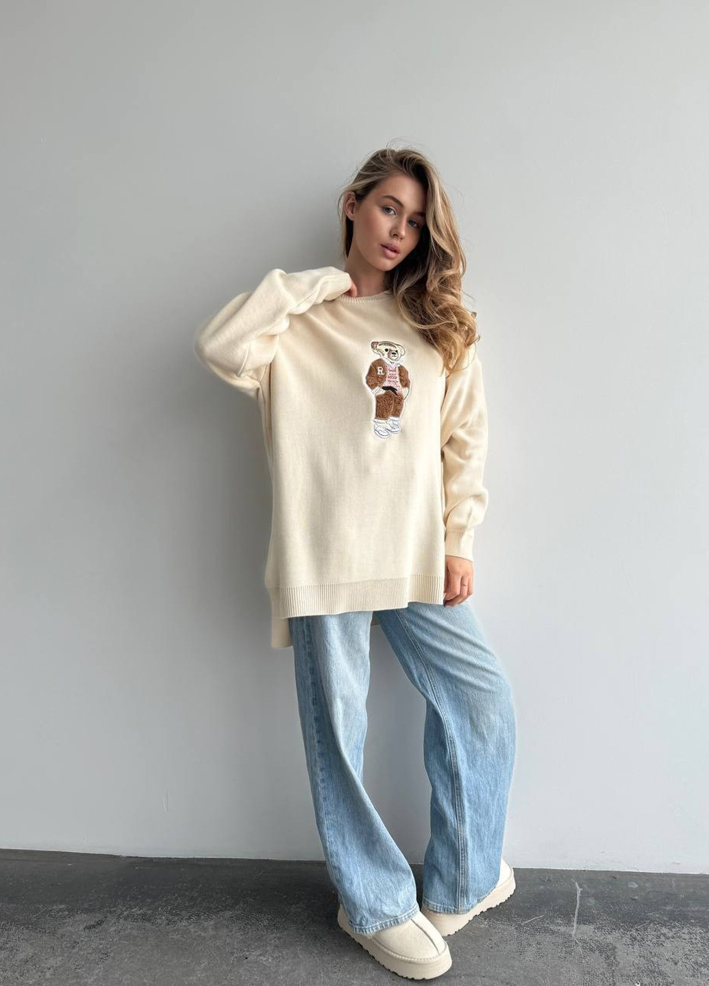 Молочний демісезонний джемпер джемпер No Brand