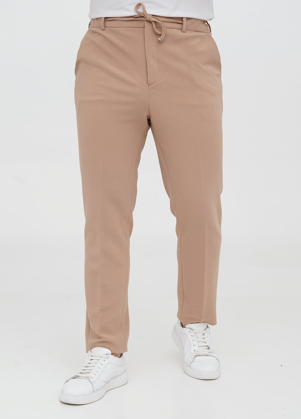 Бежевий демісезонний костюм (піджак, штани) брючний Trend Collection