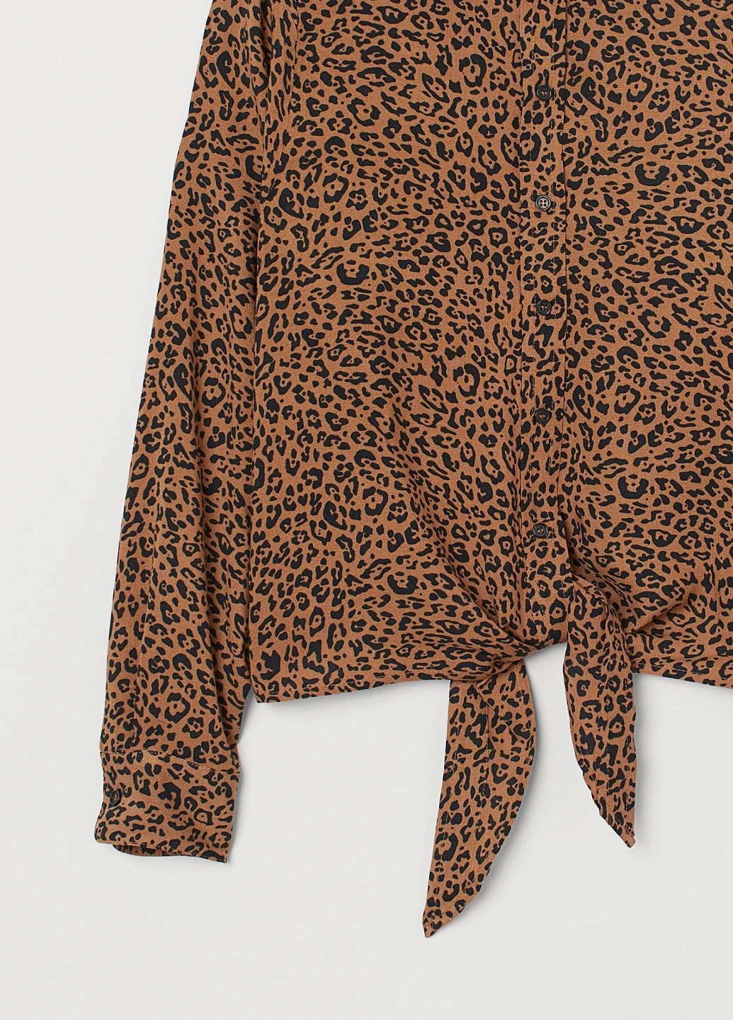Коричневая блуза H&M