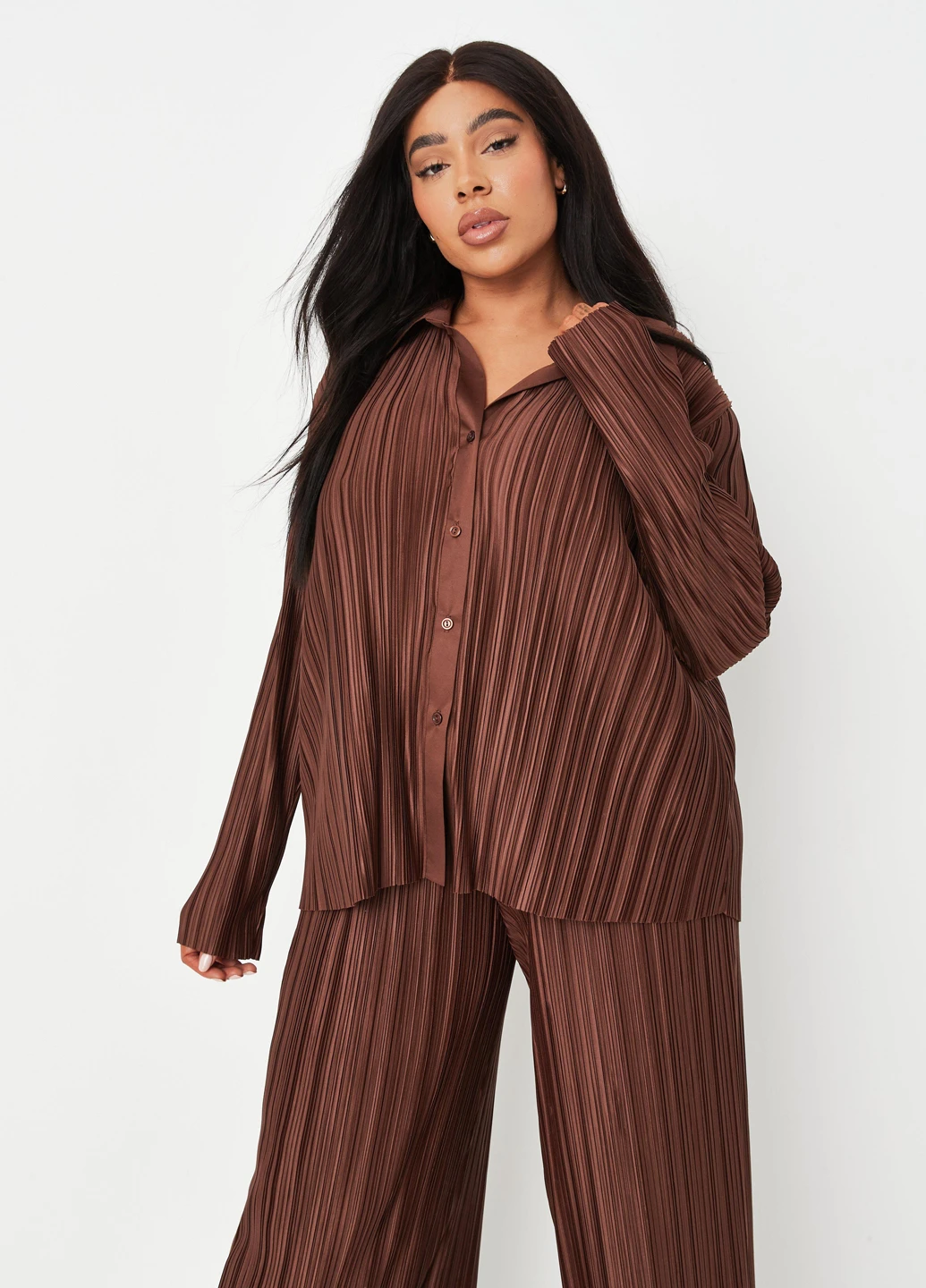 Коричневая блуза Missguided