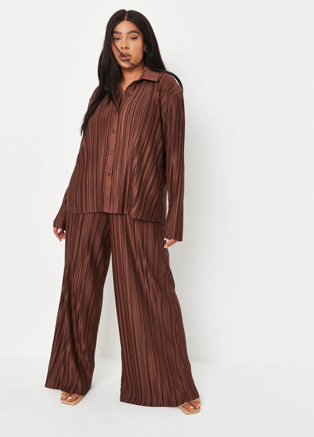 Коричневая блуза Missguided