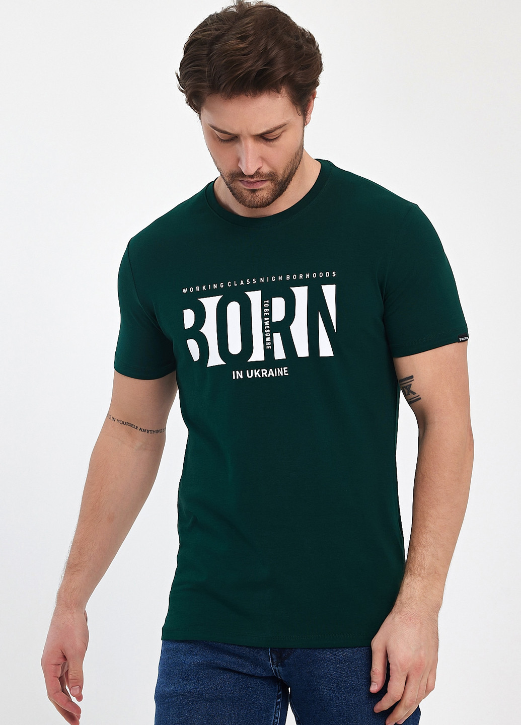 Темно-зеленая футболка Trend Collection