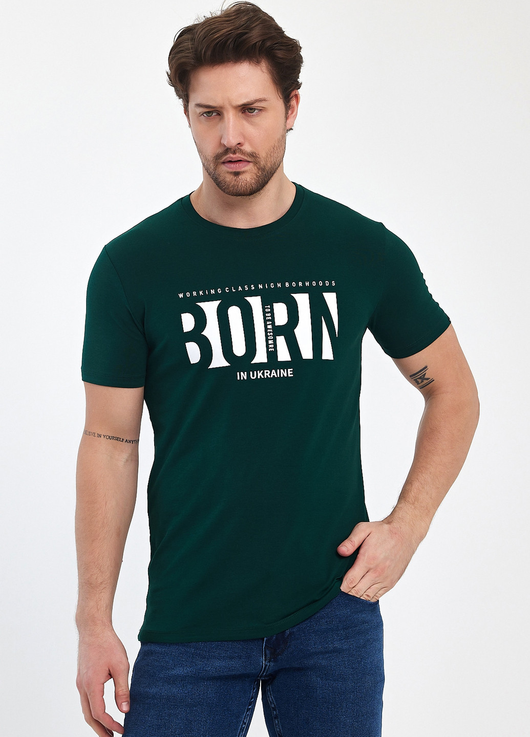 Темно-зеленая футболка Trend Collection