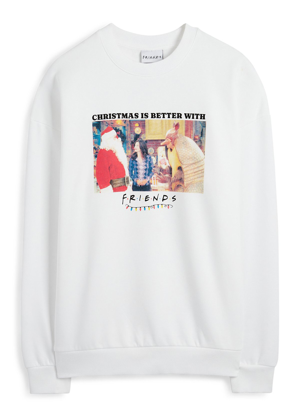 Белый свитшот C&A новогодний без декора (352938963)